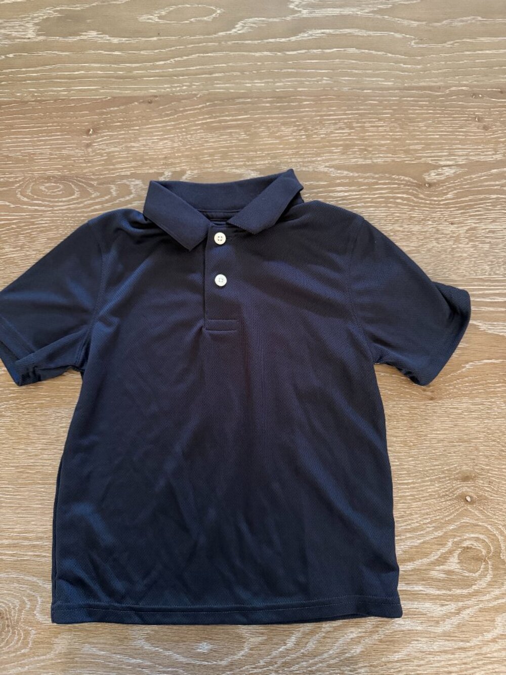 Boys Cat & Jack navy blue polo short sleeve shirt top size small 6/7